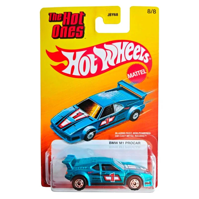 Hot Wheels BMW M1 Procar The Hot Ones Pintura Spectraflame SERIE EXCLUSIVA TARJET EEUU Serie Completa Básicos 8 Unidades Diecast Cars Chasis de Metal Basico
