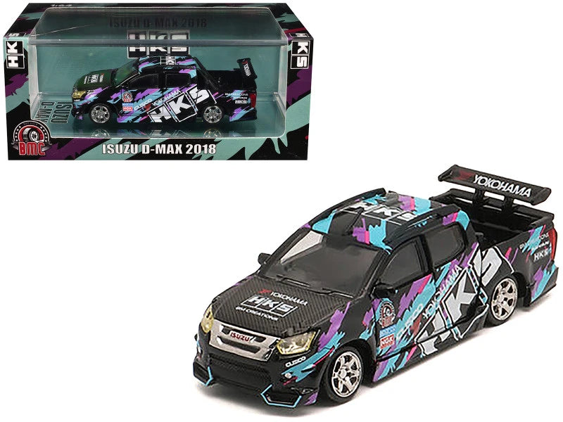 BM Creations - Isuzu DMax 2018 -Low Rider HKS *Modelo exclusivo de la TDE Thailand Diecast Expo 2025* 1.64