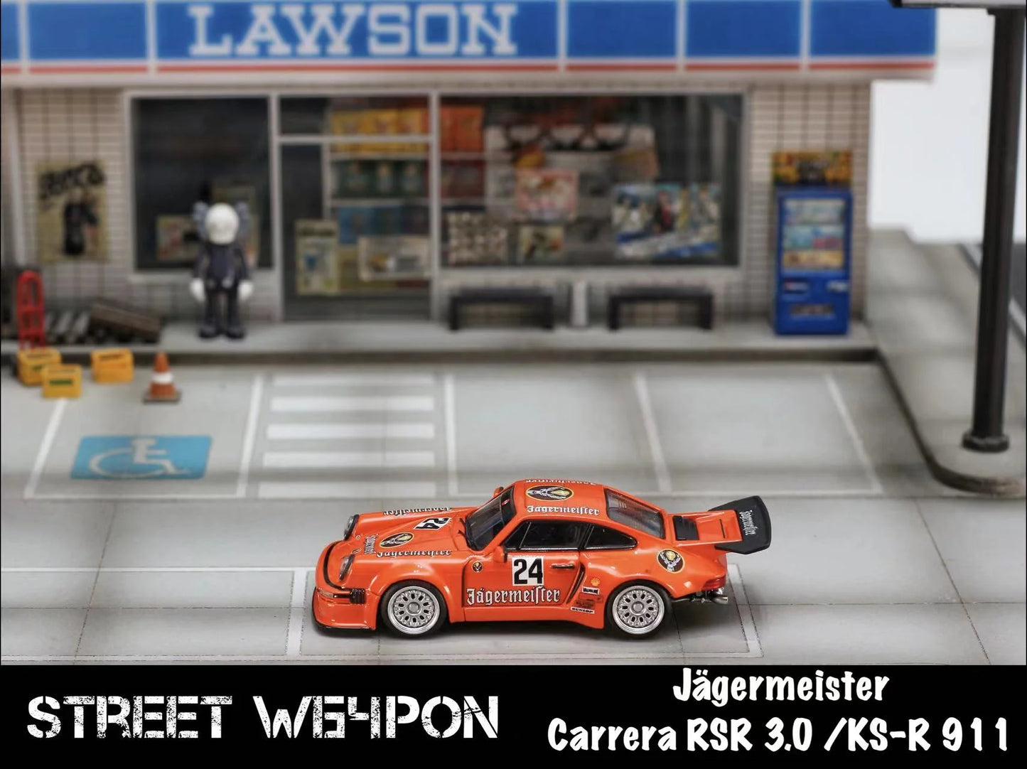 Street Weapon RWB Carrera RSR3.0/ KS-R 911 #24 Jagermeister Orange STW028