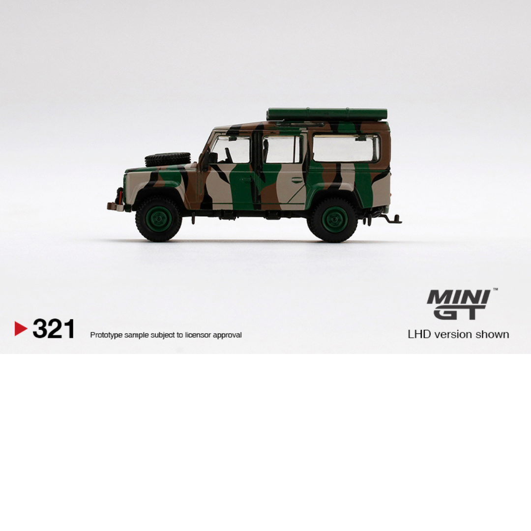 Mini GT Land Rover Defender 110 Ejército de Malasia # 321 * Pieza muy antigua dificil de conseguir