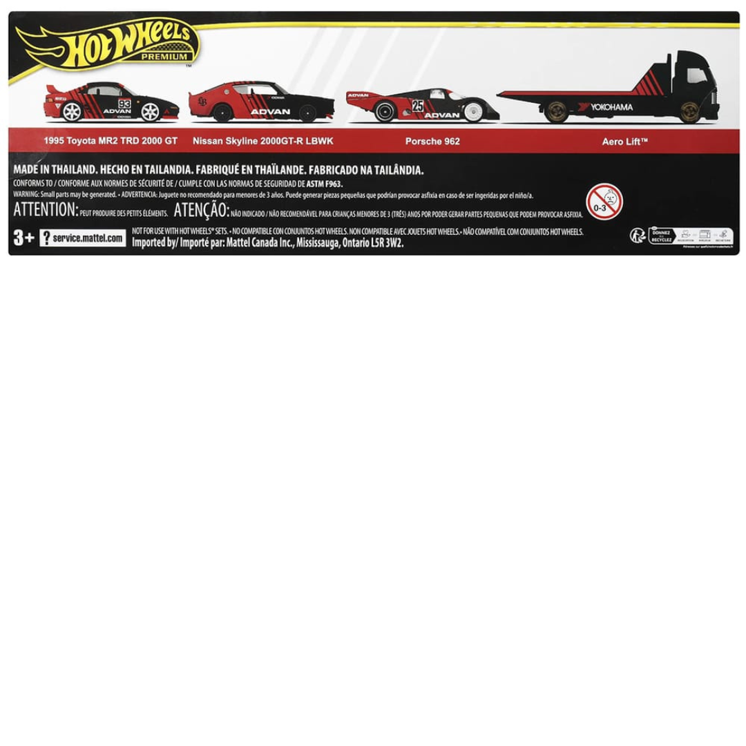 Hot Wheels Premium Diorama Collector Set Advan Porsche 932 - Skyline - Toyota MR2