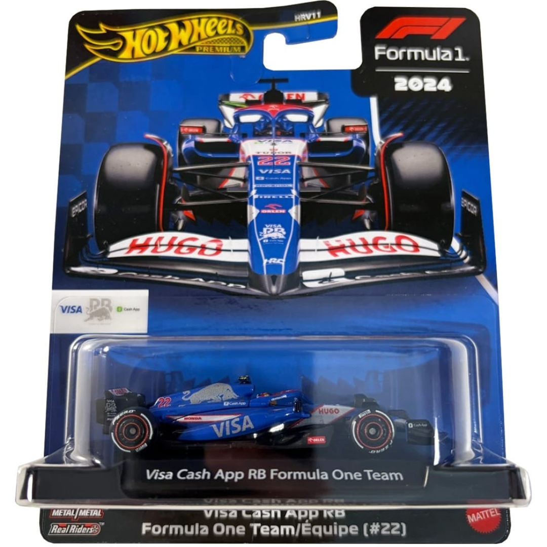 Hot Wheels Premium F1 Formula 1 Equipo Visa Cash App Red Bull #22 Yuki Tsunoda VCARB