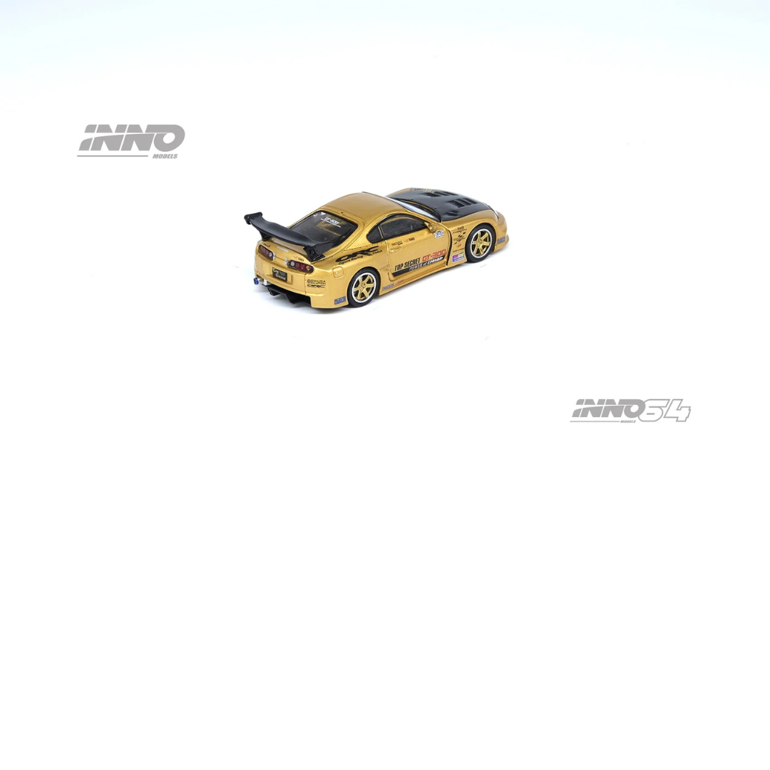 Inno64 Toyota Supra A80 GT300 Top Secret De * Smokey Nagata * Gold 1/64