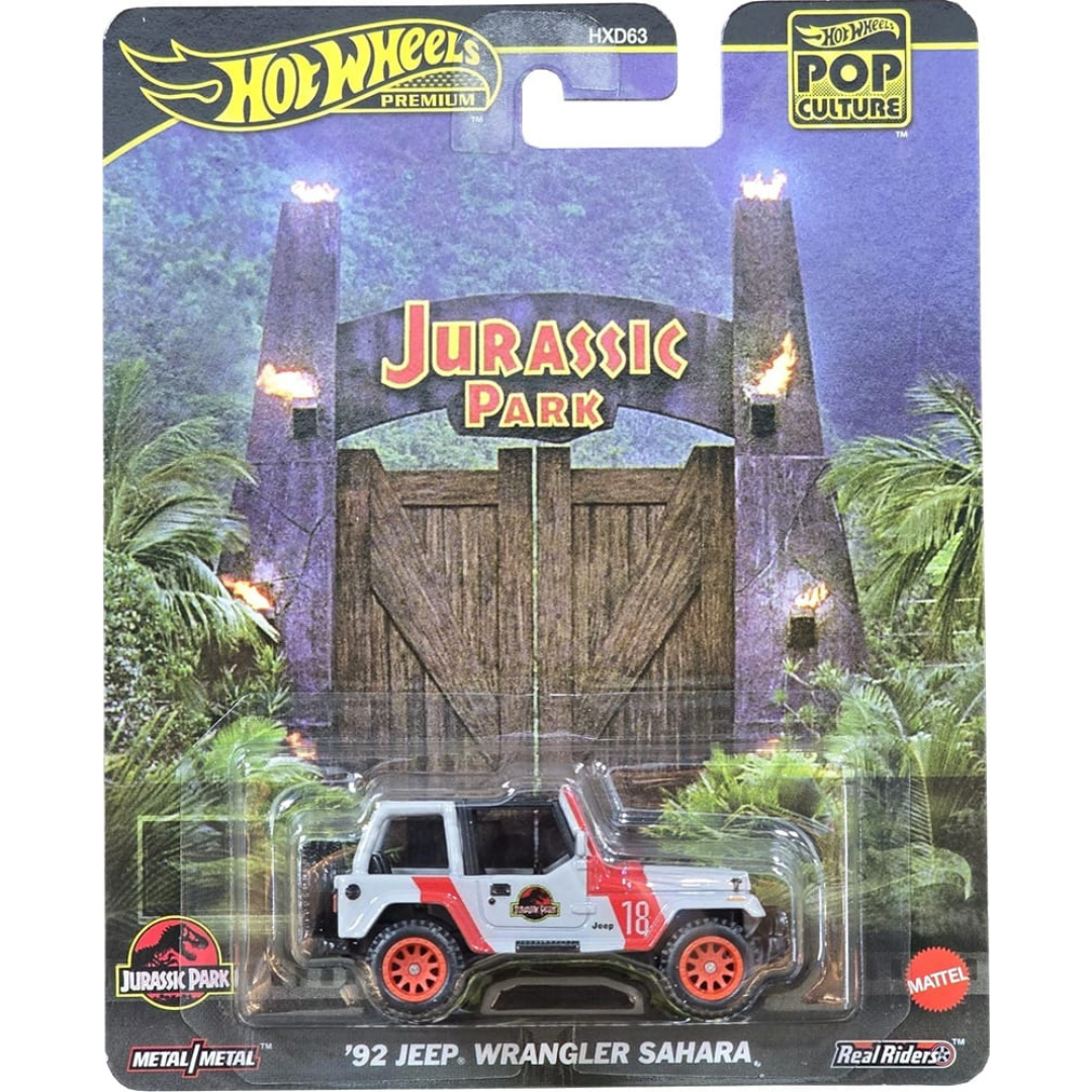 Hot wheels Premium Jurassic Park Jeep Sahara Pop Culture 2025 JBL59