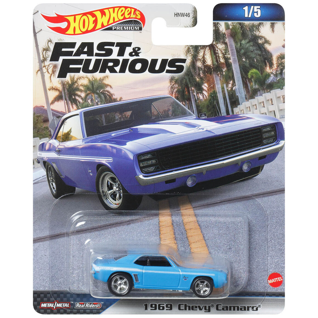 Hot Wheels Premium Chevy Camaro Azul Fast And Furious