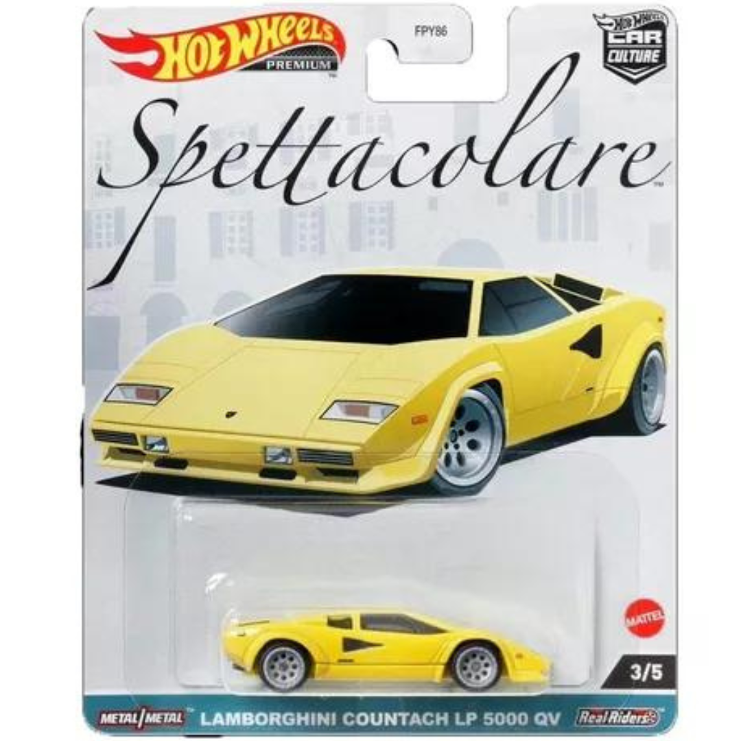 Hot Wheels Premium Spettacolare Lamborghini Countach LP 5000 QV Car Culture Che Fiagata HKC47