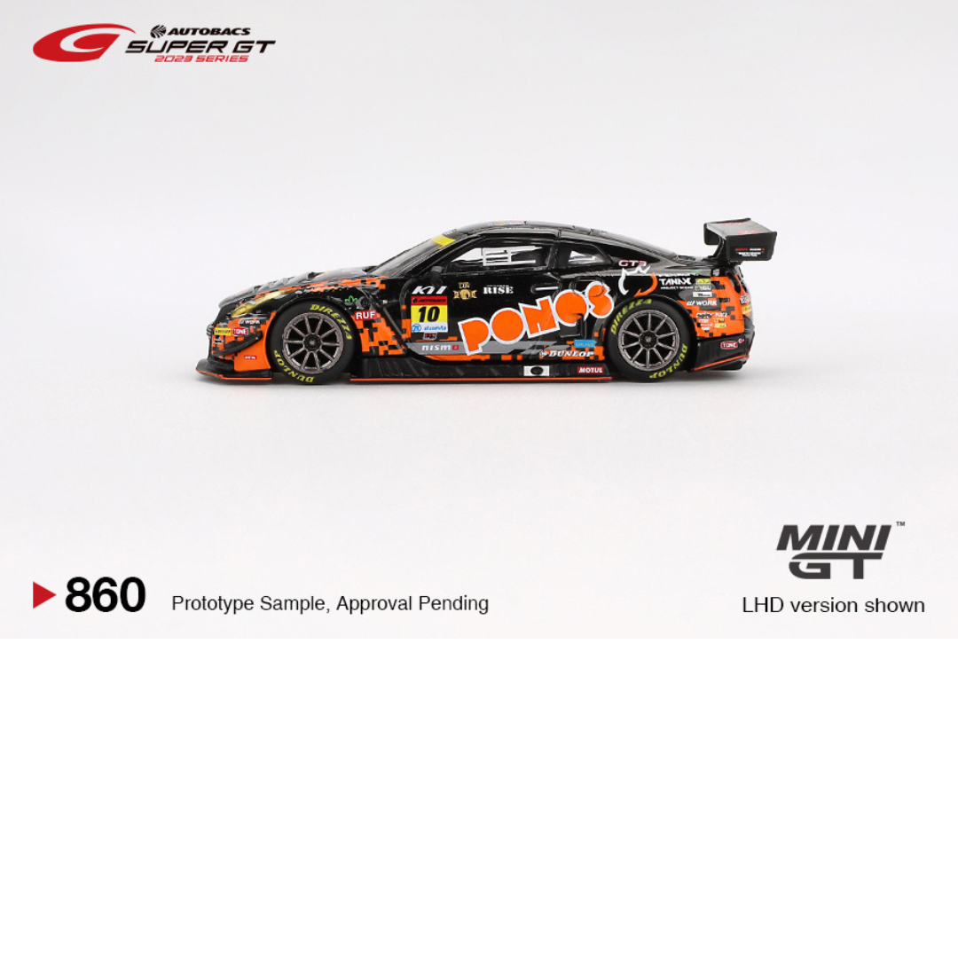 MINI GT SUPER MINI GT NISSAN GTR R35 NISMO GT3 #10 PONOS GAINER GT-R GAINER SUPER GT SERIES 2023 # 860
