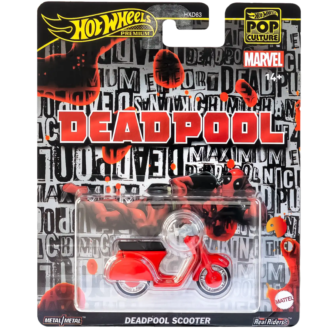 Hot Wheels Premium Deadpool Scooter – Marvel Pop culture