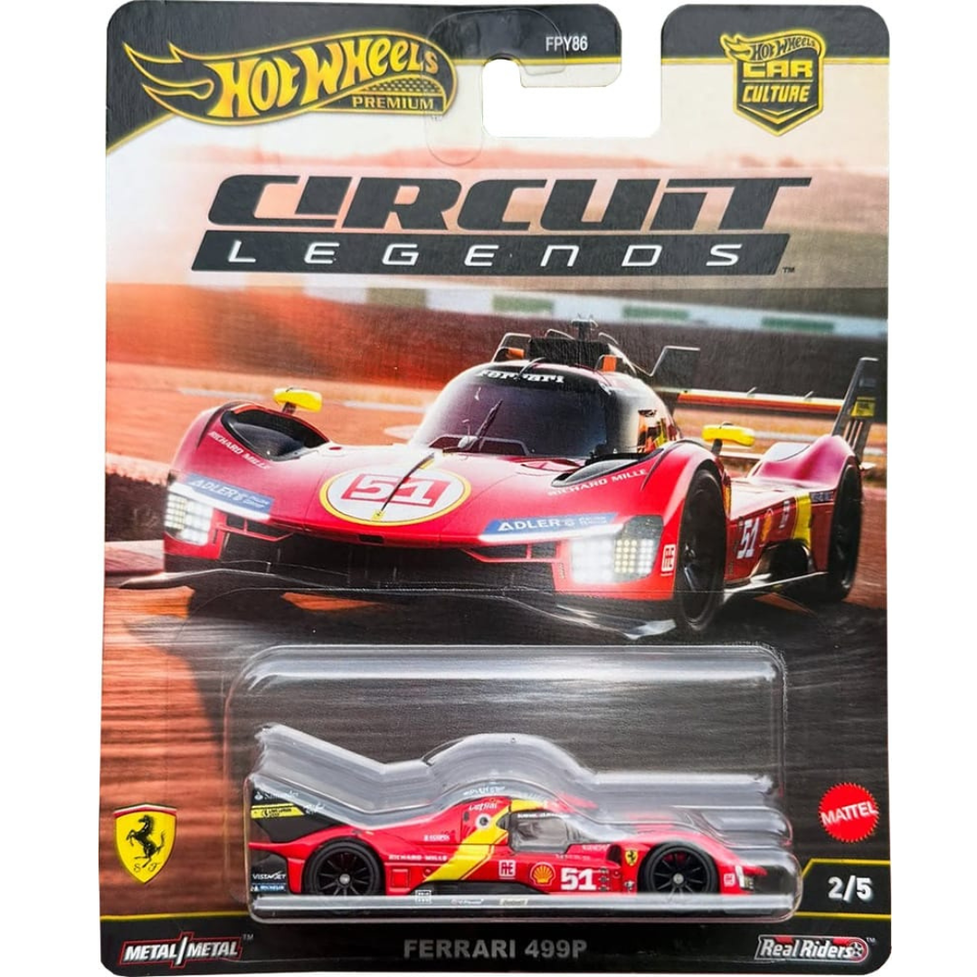 Hot Wheels Premium Ferrari 499P Circuit Legends JBK49