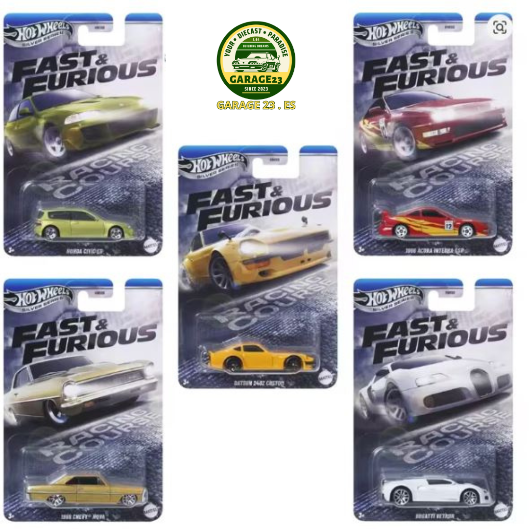 Hot Wheels Silver Series Serie Completa Fast And Furios Civic Acura Bugatti
