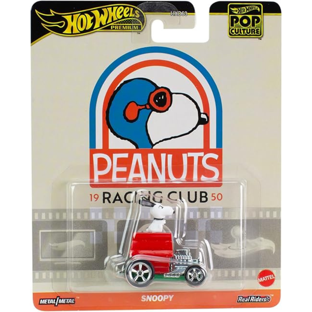 Hot Wheels Premium Snoopy Peanuts, racing club car
