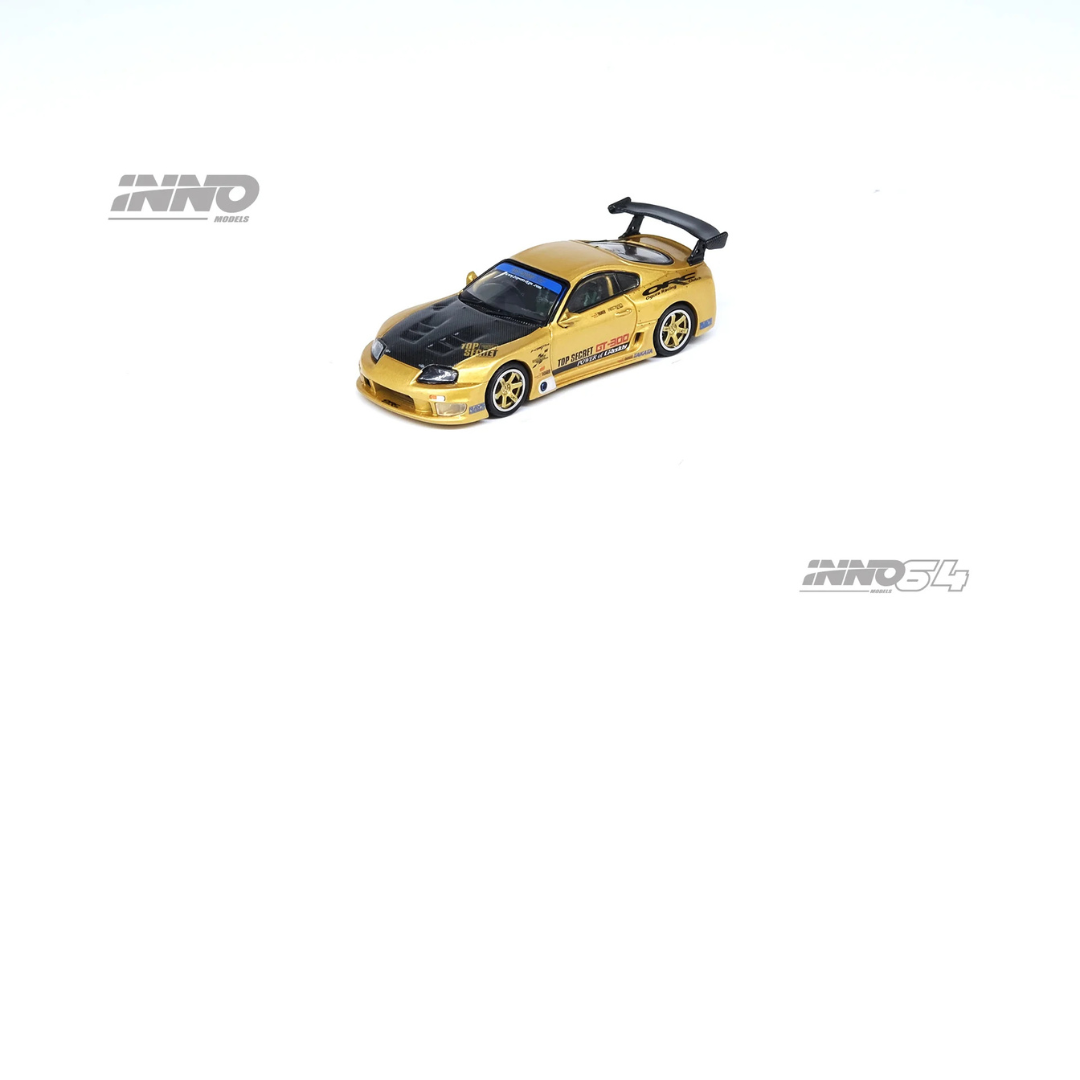Inno64 Toyota Supra A80 GT300 Top Secret De * Smokey Nagata * Gold 1/64