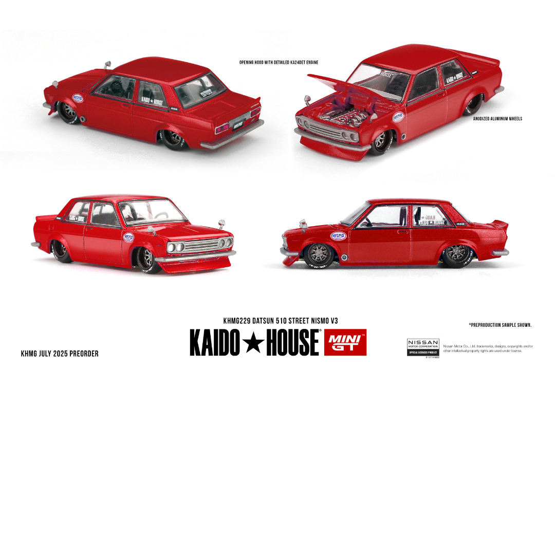 KAIDO HOUSE 1969 Datsun 510 Street Nismo V3 Red # 229