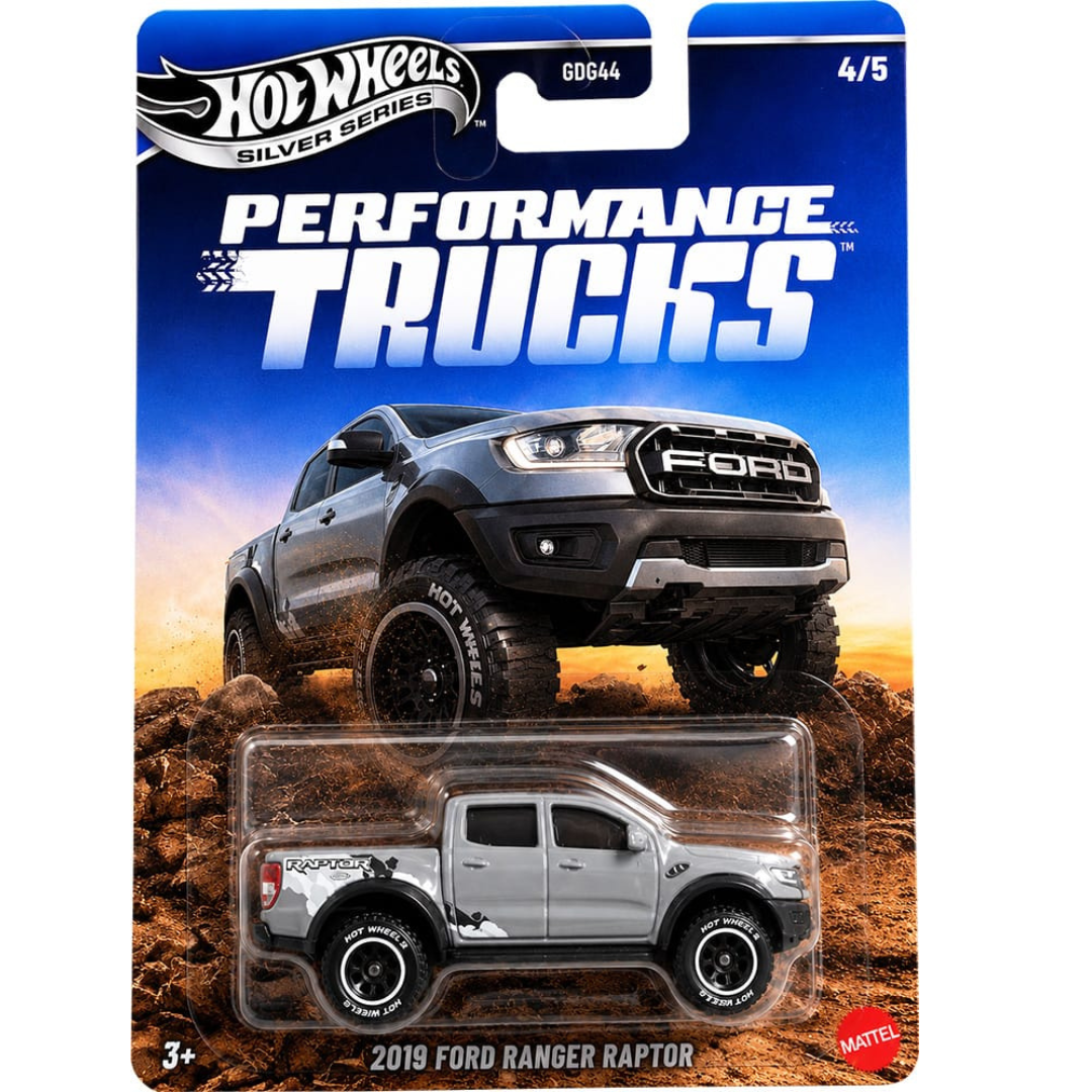 Hot Wheels Silver Series Ford Ranger Raptor 2019 Performance Trucks Básicos DG44-977T
