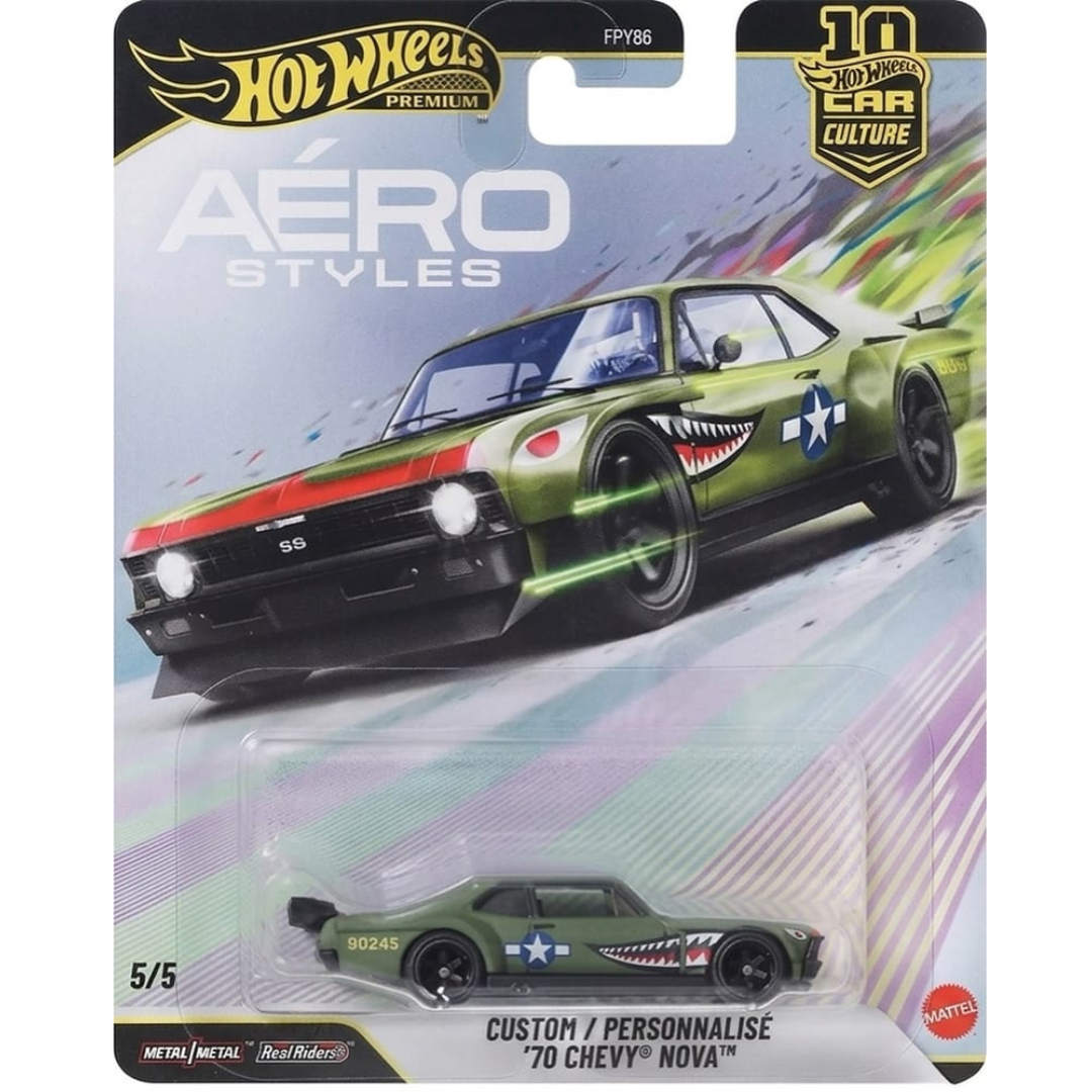 Hot Wheels Premium Chevy Nova '70 Personalizado Aero Styles Ref 86-U