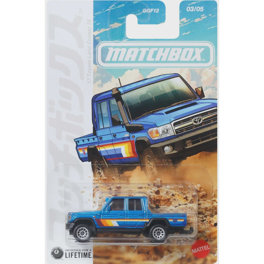 *** LLEGADA 25 SEPTIEMBRE 2026 *** Matchbox 1.64 Toyota Cruise 78 Blue MBGGF12-969Q