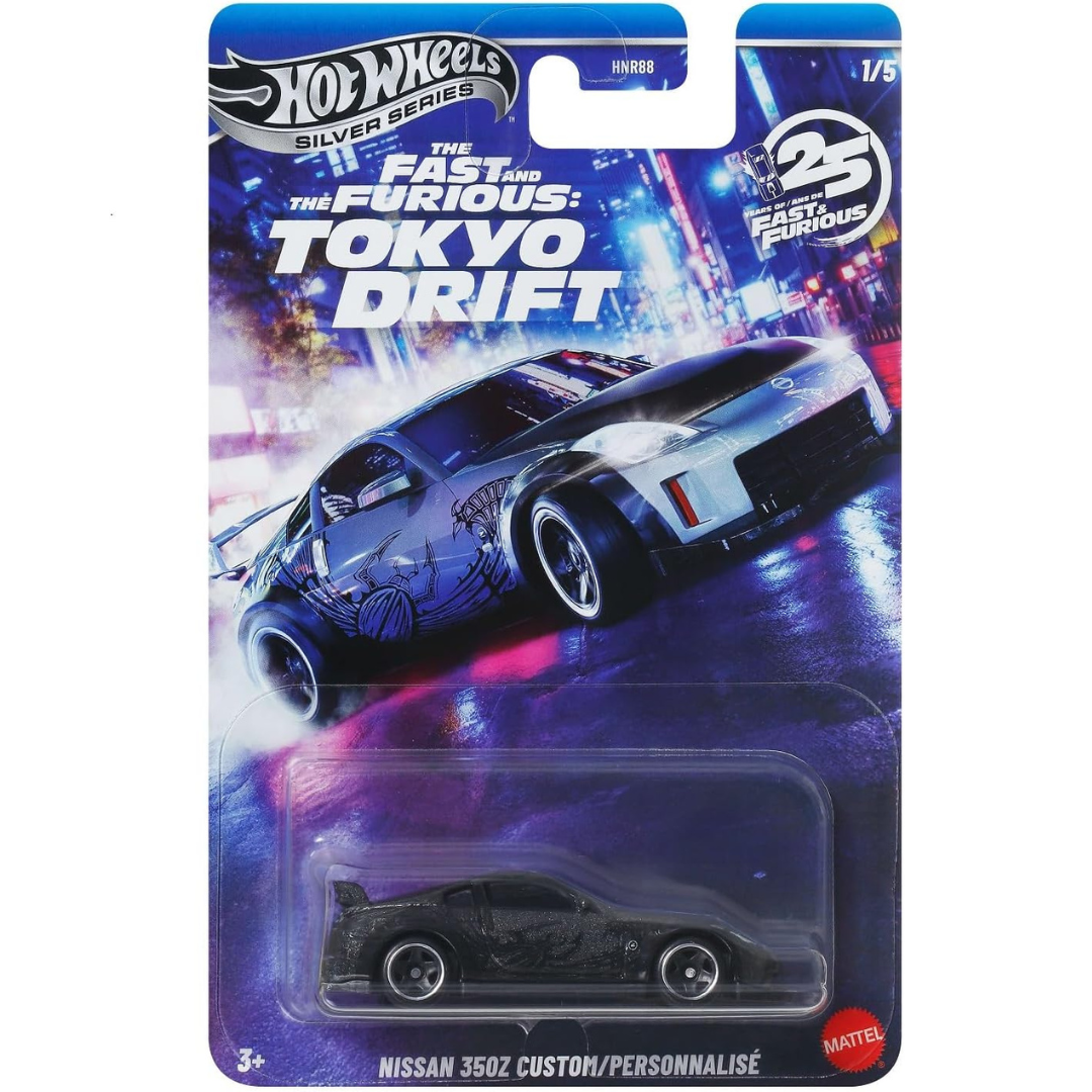Hot Wheels Silver Series Nissan 350Z Custom Fast and Furious Verde Tokyo Drift