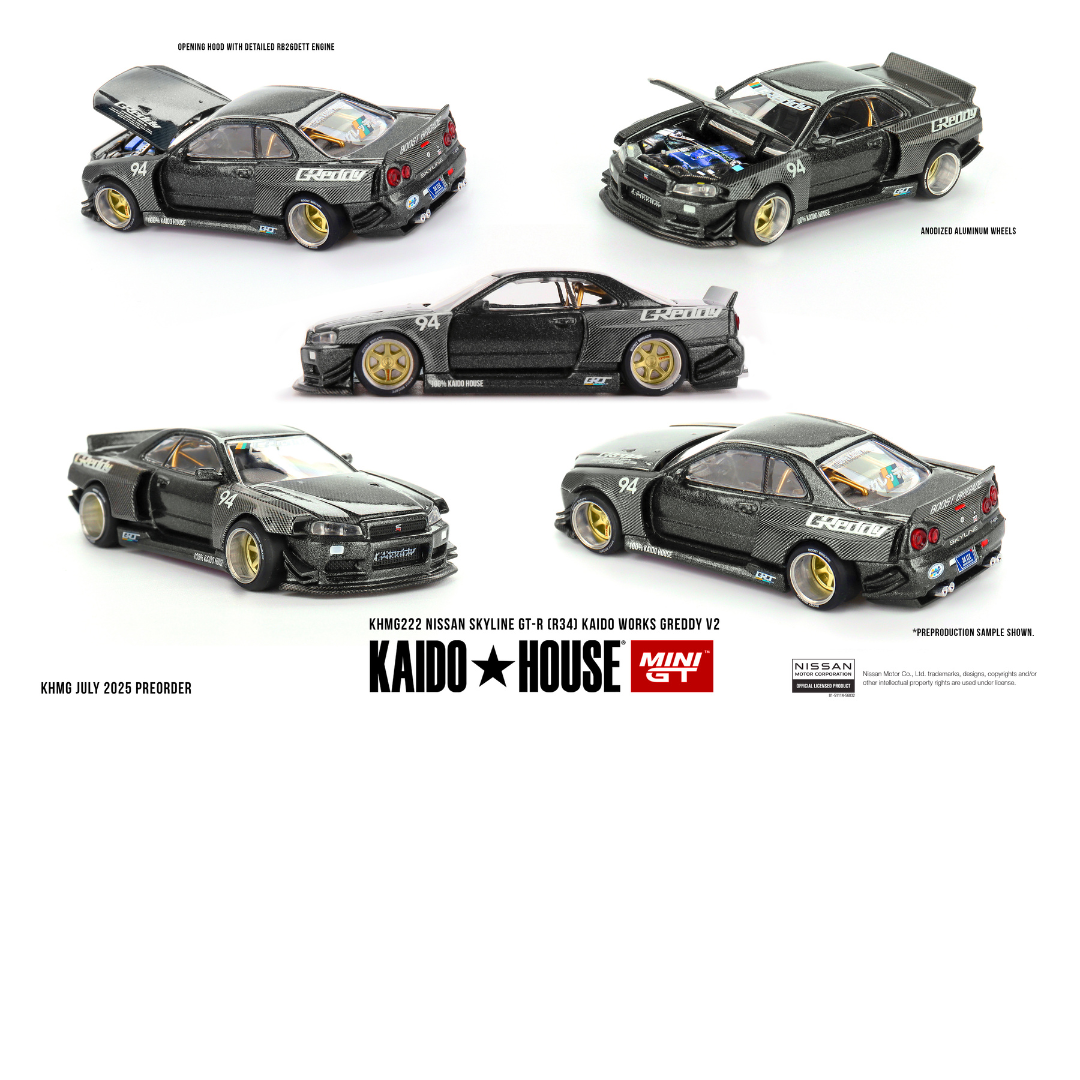 KAIDO HOUSE NISSAN SKYLINE GTR R34 KAIDO WORKS GREDDY V2 1999 # 222
