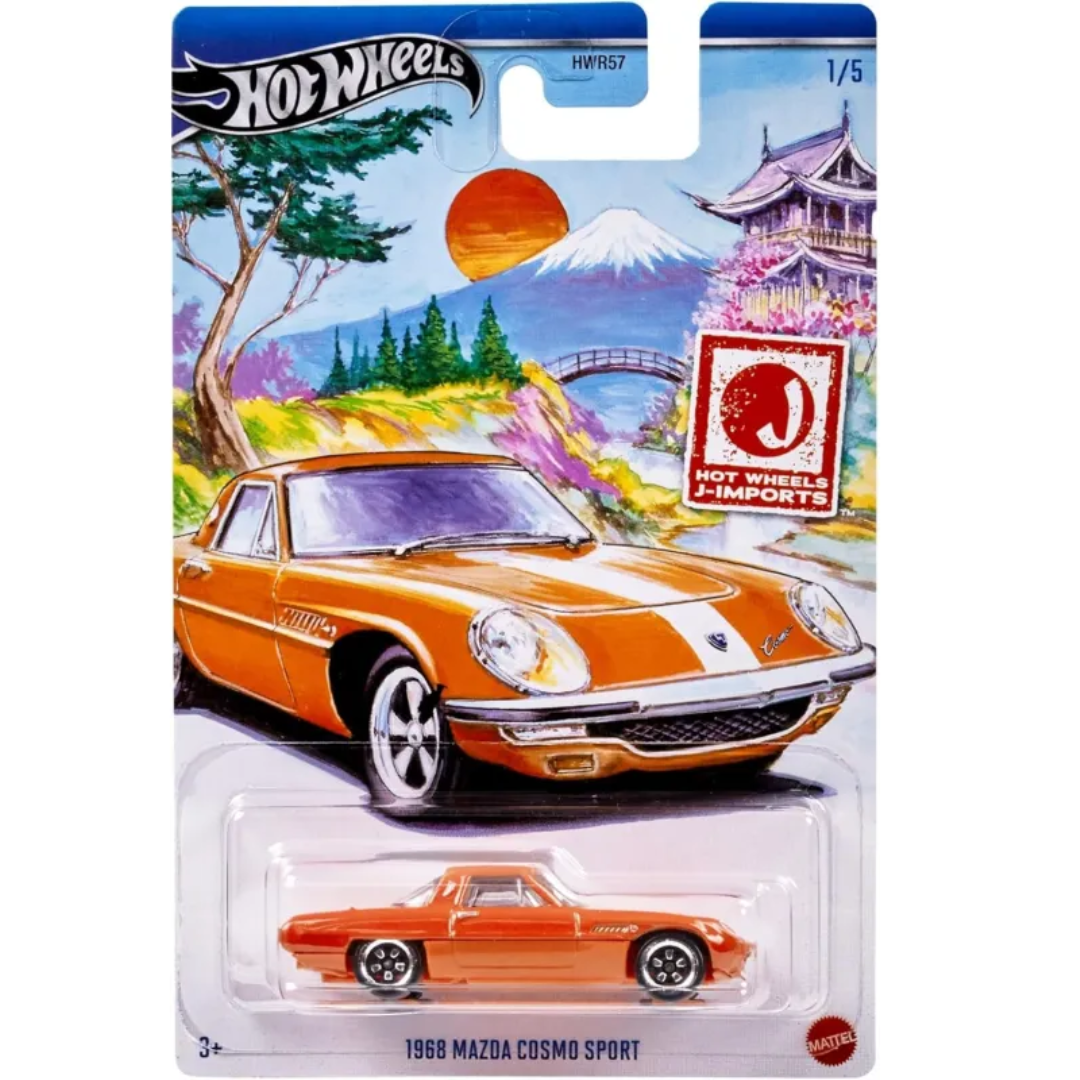 Hot Wheels 1968 Mazda Cosmo Sport Orange Series Hot Japanese Imports Básico