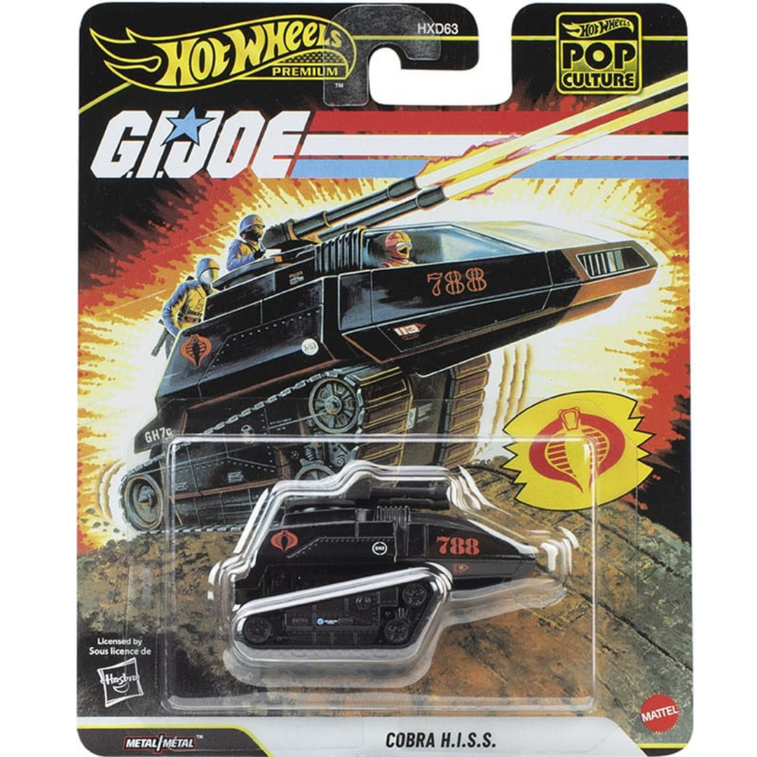 Hot Wheels Premium Hiss Tank GIJOE Pop Culture Entertainment HXD63-979Q