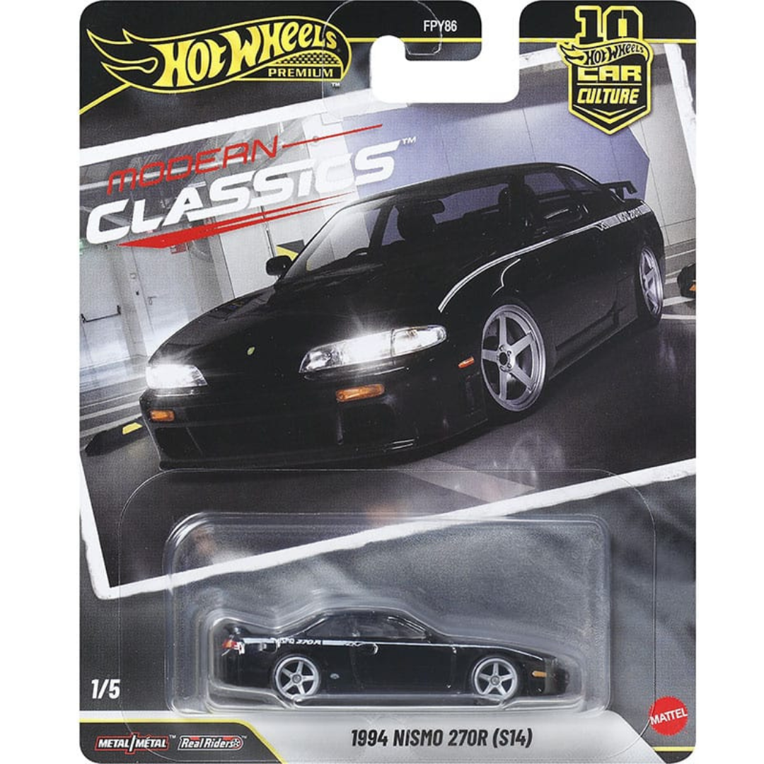 Hot Wheels Premium 1994 Nismo 270R S14 Black Modern Classic hwmvJKD99