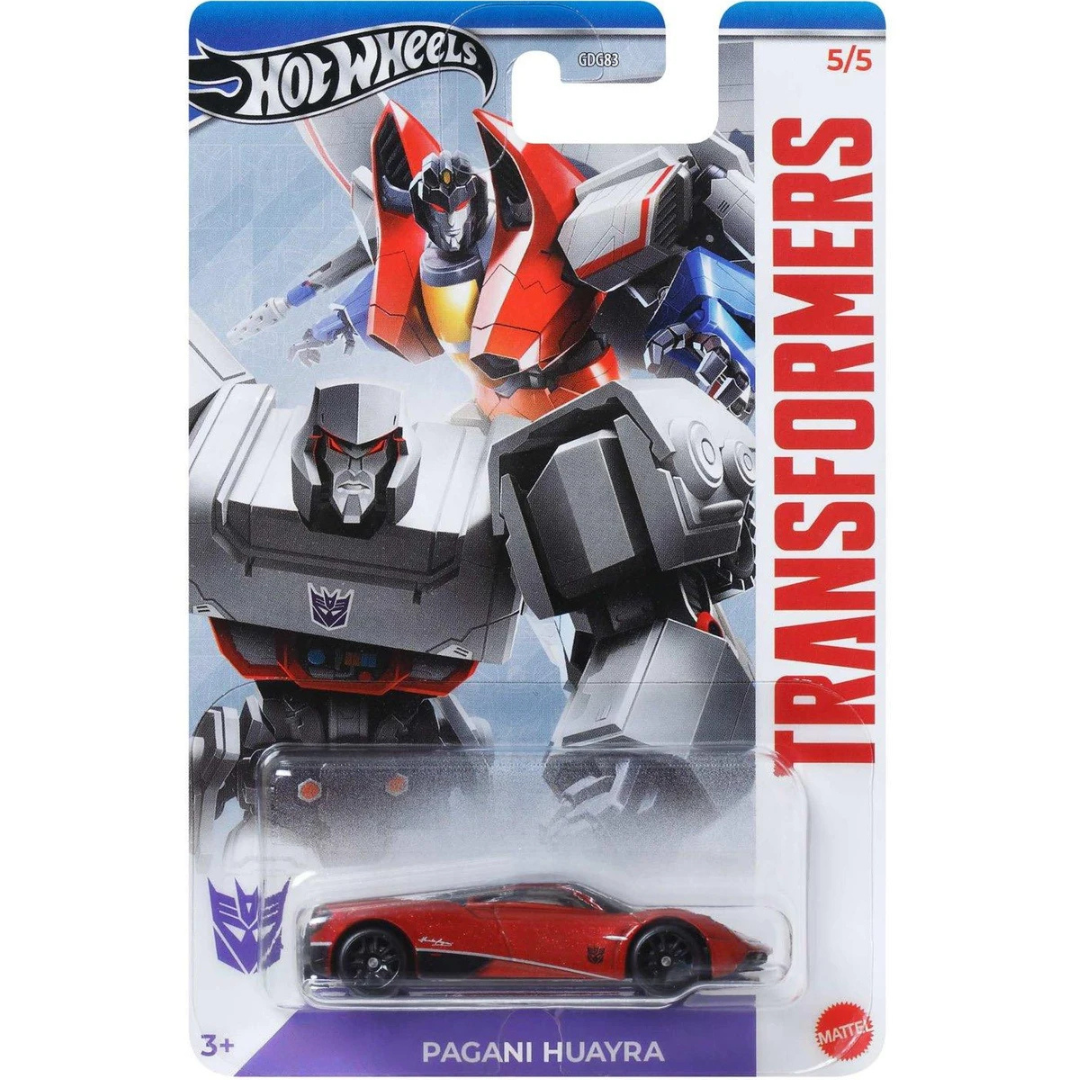 Hot Wheels Básico Serie Silver Transformers Pagani Huayra 1.64 GDG83-G