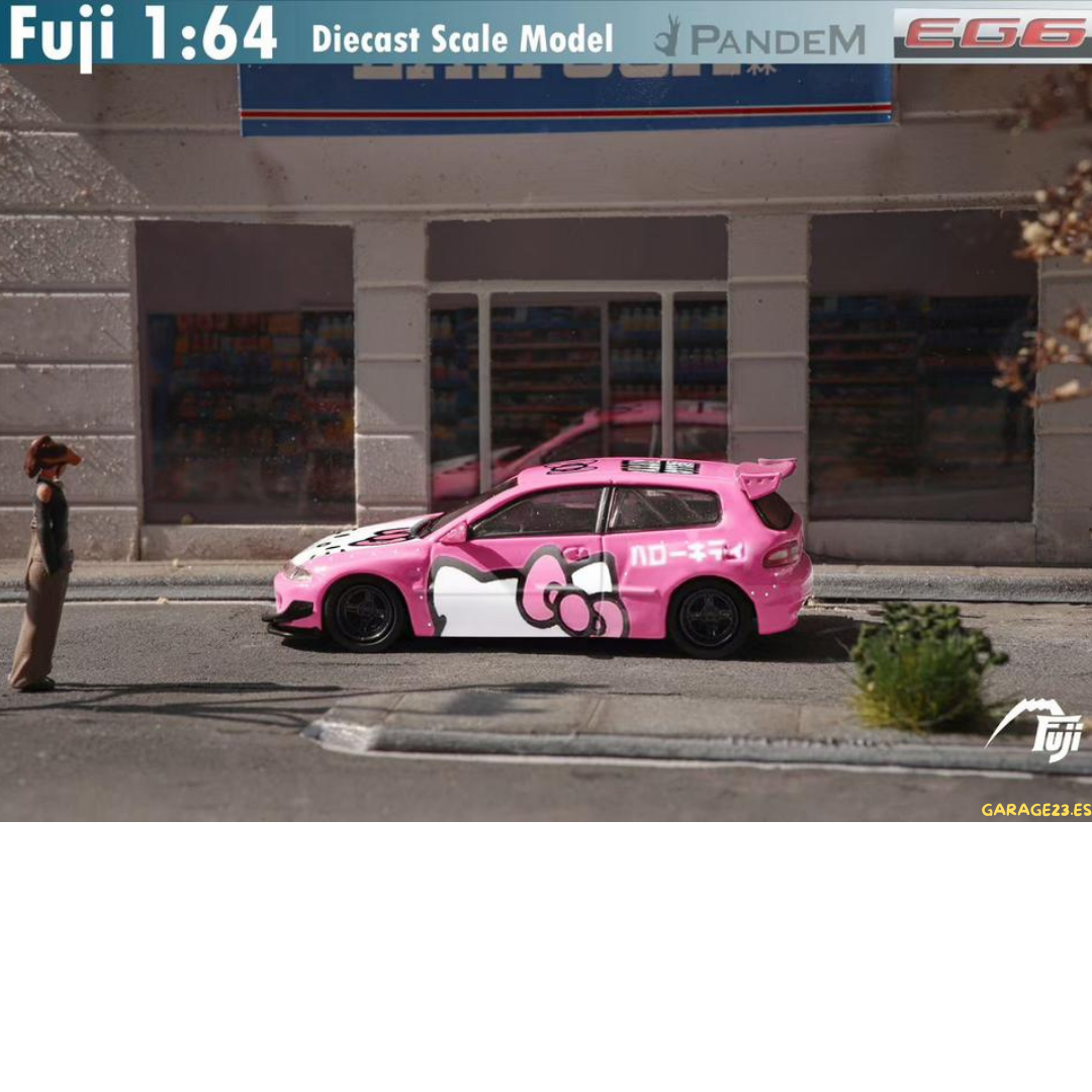 Street Weapon Honda Civic EG6 Hello Kitty - Rosa 1/64