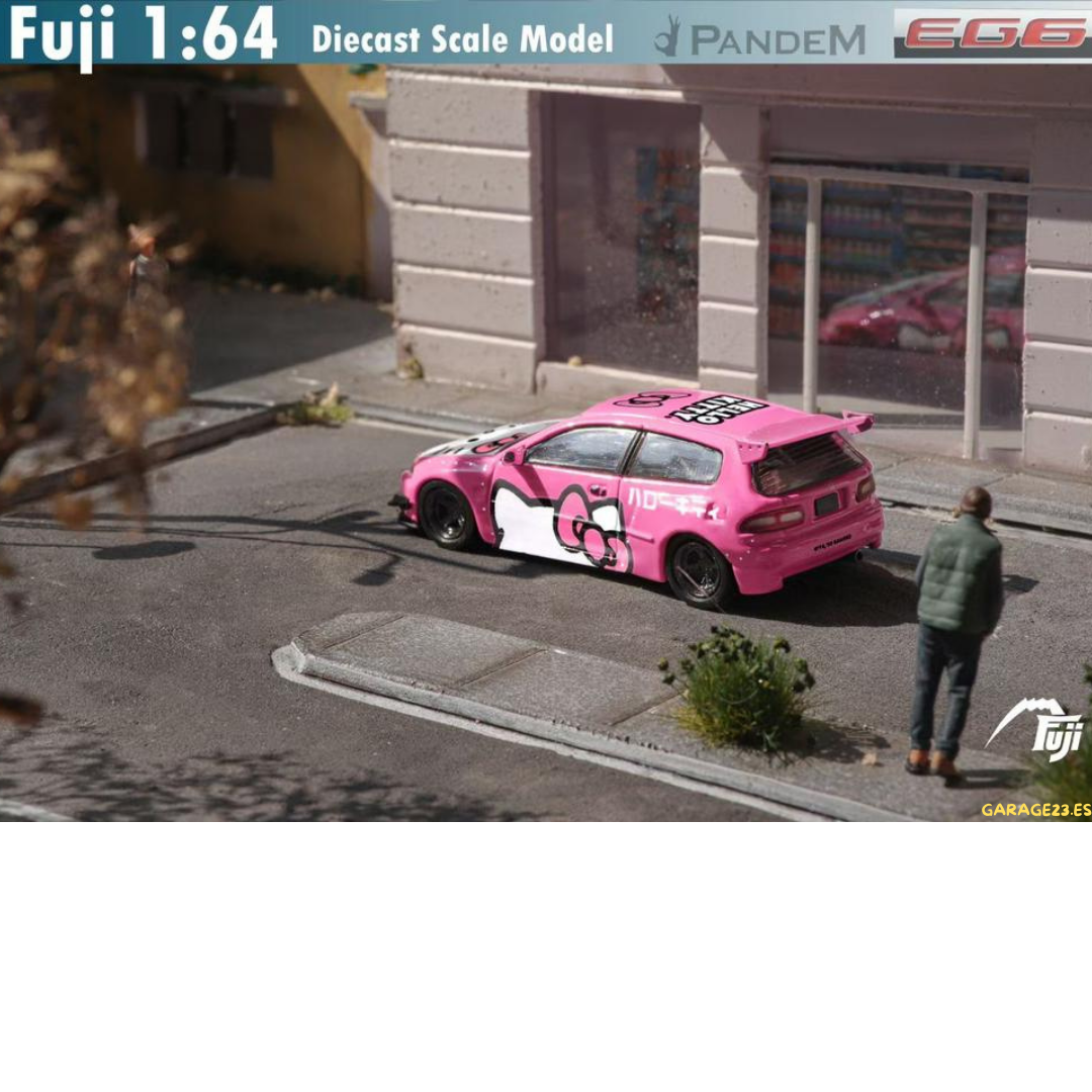 Street Weapon Honda Civic EG6 Hello Kitty - Rosa 1/64