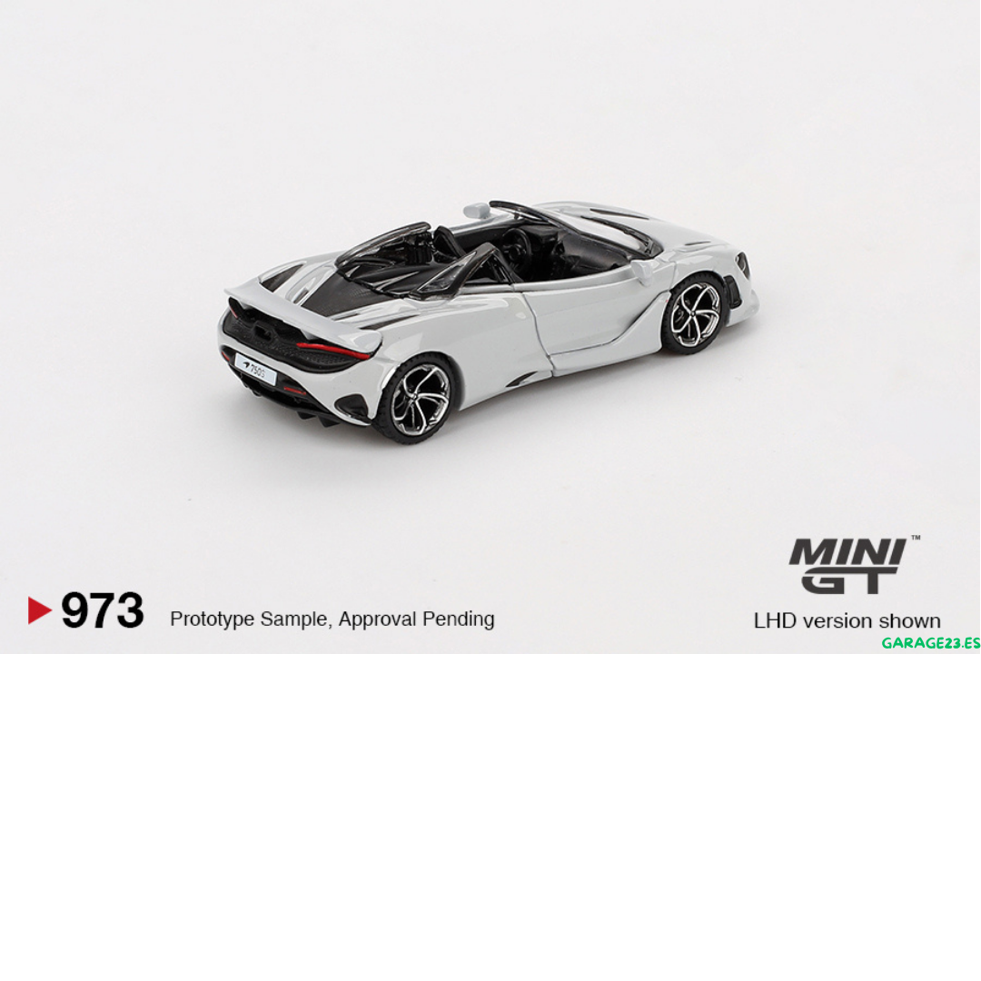 MINI GT MCLAREN 750S SPIDER CIRRUS GREY 2024 # 973