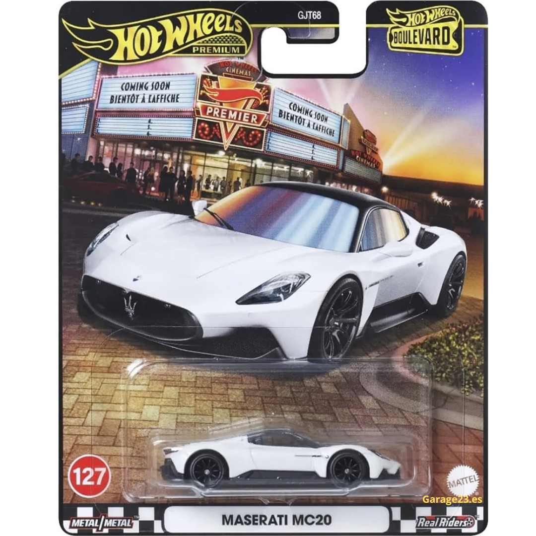 Hot Wheels Premium Boulevard Maserati MC20 # 127 Blanco
