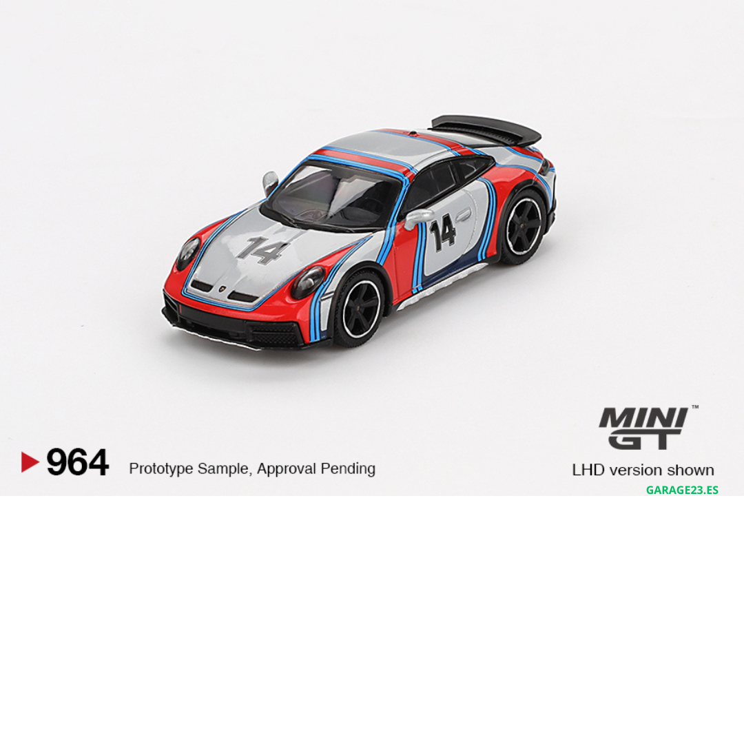 MINI GT PORSCHE 911 (992) DAKAR ICE GREY METALLIC RALLY TRIBUTE 2024 # 964