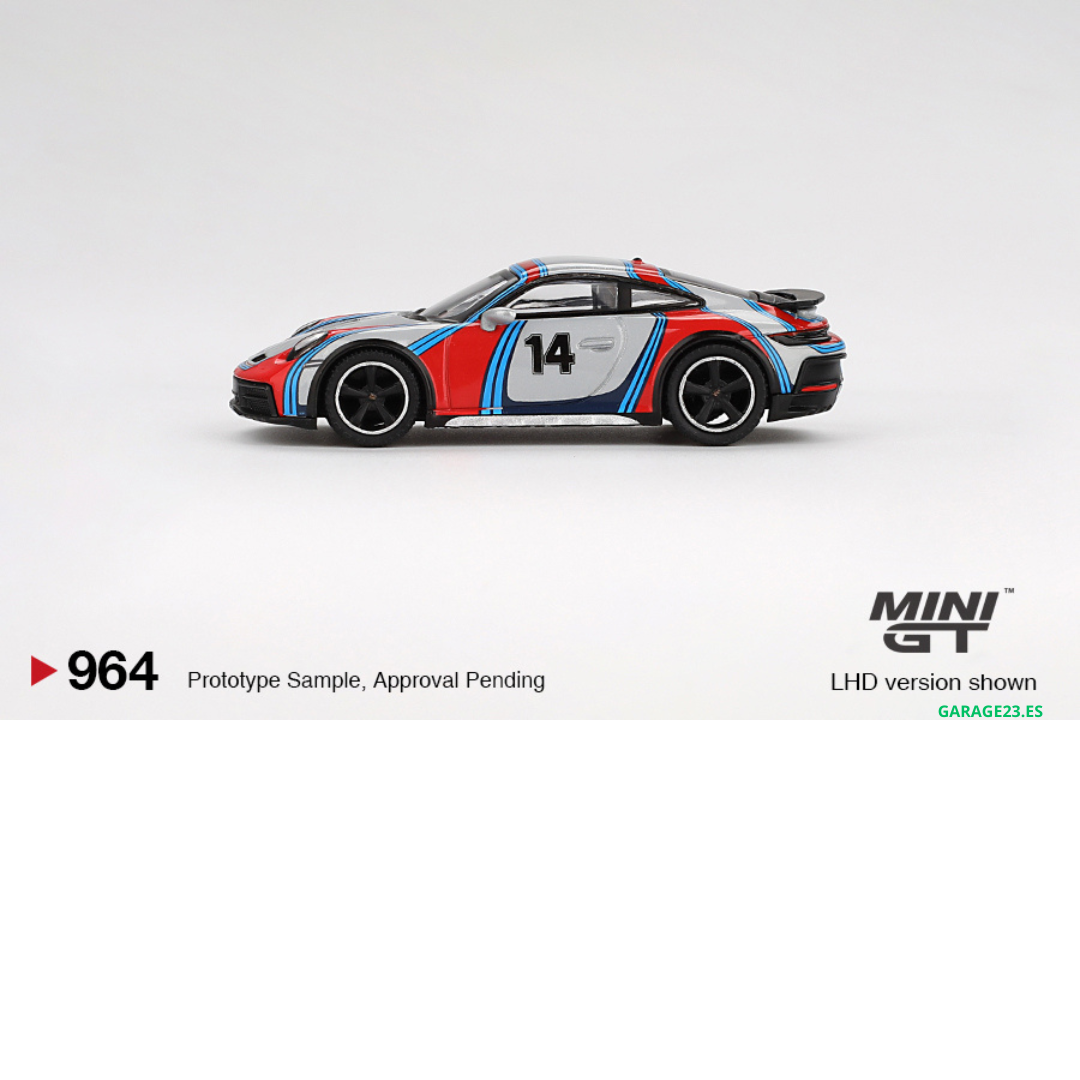 MINI GT PORSCHE 911 (992) DAKAR ICE GREY METALLIC RALLY TRIBUTE 2024 # 964