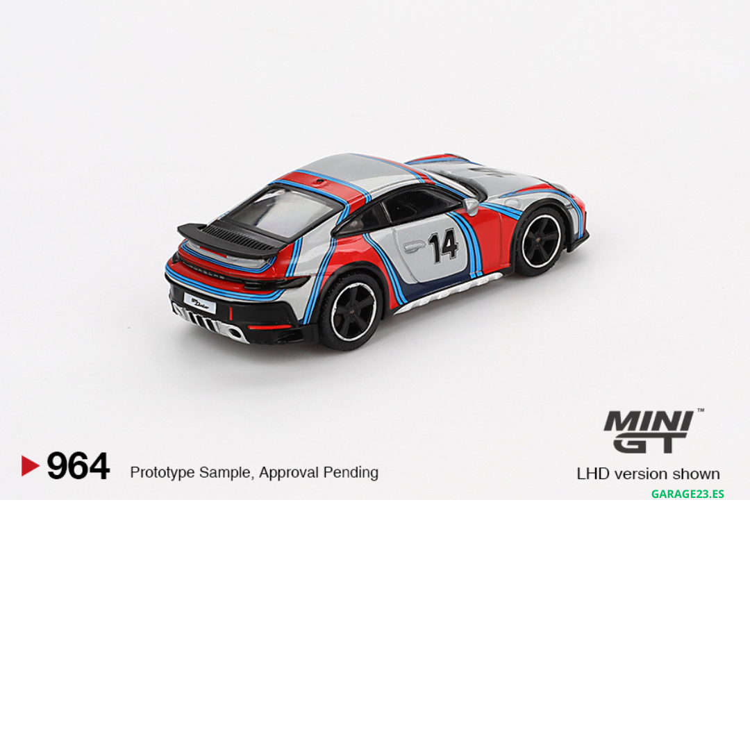 MINI GT PORSCHE 911 (992) DAKAR ICE GREY METALLIC RALLY TRIBUTE 2024 # 964