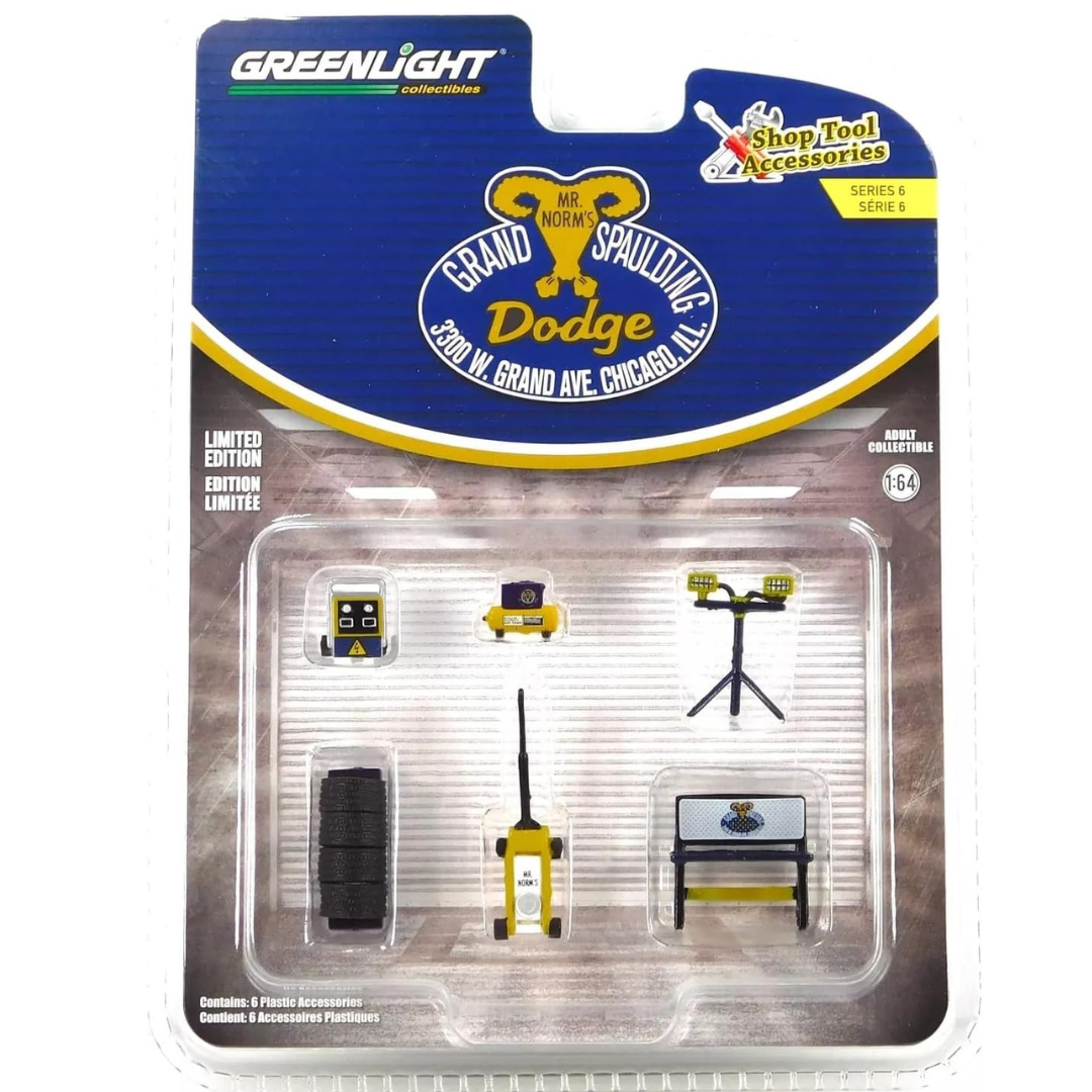 GreenLight 1/64 Auto Body Shop Mr. Norm's Shop Tool Accessor