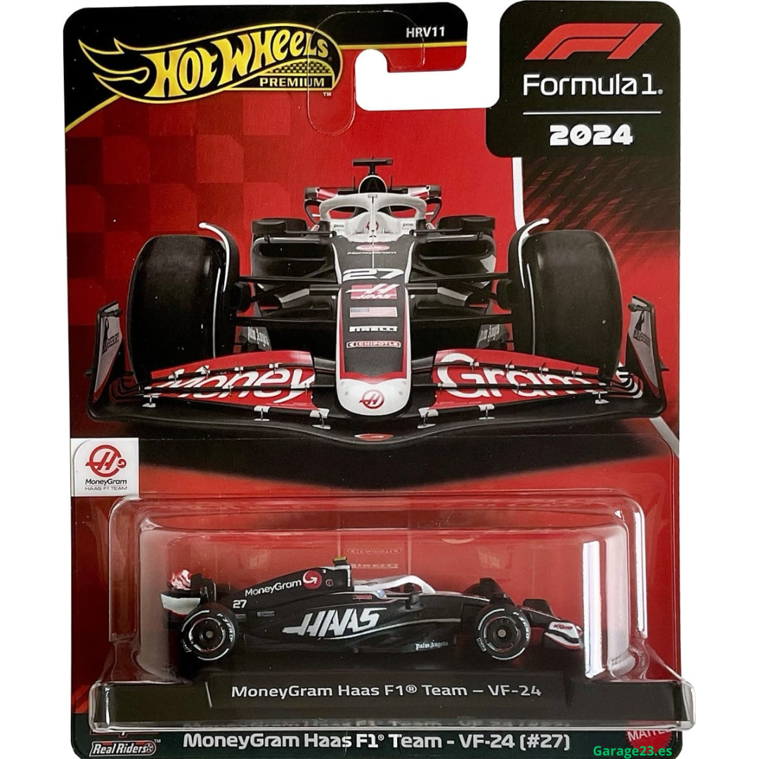 Hot Wheels Premium Equipo MoneyGram Haas F1 - VF-24 #27 Nico Hulkenberg