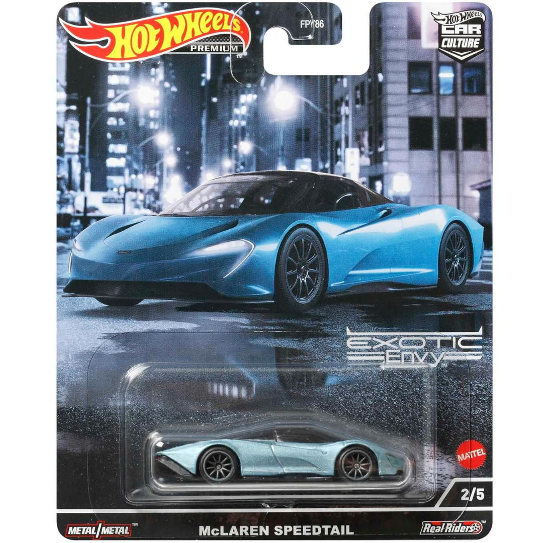 %%% Hot Wheels Premium McLaren Speedtail Exotic Envy