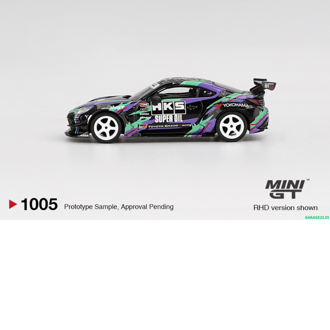 *** EN CAMINO ***MINI GT TOYOTA GR86 HKS TYPE R AUTO SALON TOKYO 2022 # 1005