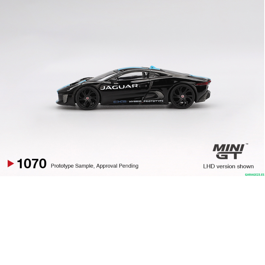 ***EN CAMINO *** MINI GT JAGUAR C-X75 BLACK JAGUAR C- X75 BLACK 2010 # 1070