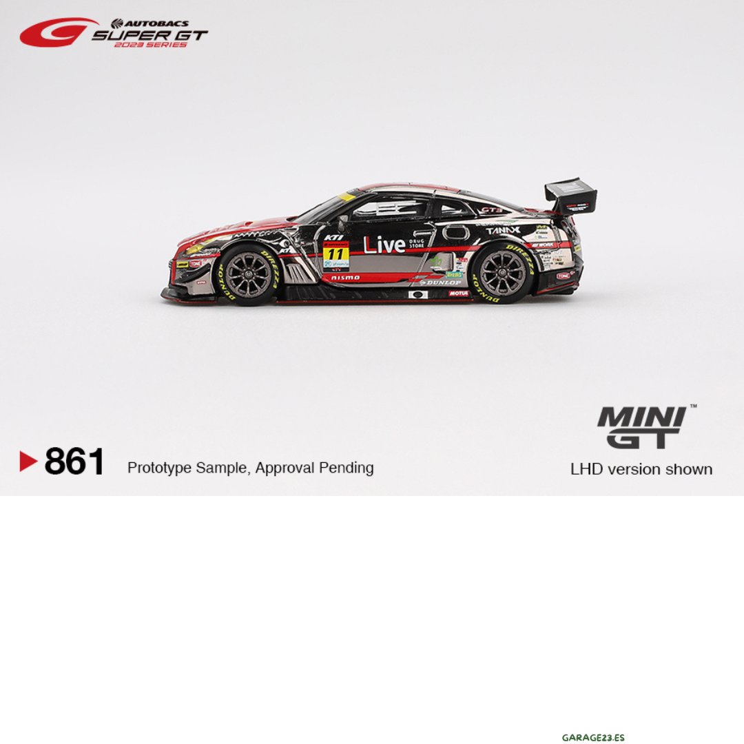 *** VERSION BLISTER *** MINI GT SUPER GT NISSAN GTR R35 NISMO GT3 #11 GAINER TANAX GT-R GAINER SUPER GT SERIES 2023 # 861