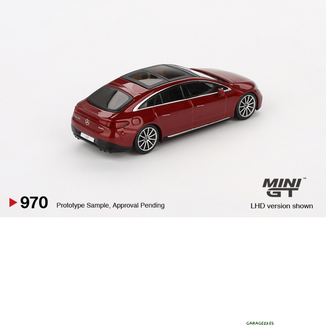 MINI GT MERCEDES-BENZ EQS 580 4MATIC RED METALLIC 2024 # 970