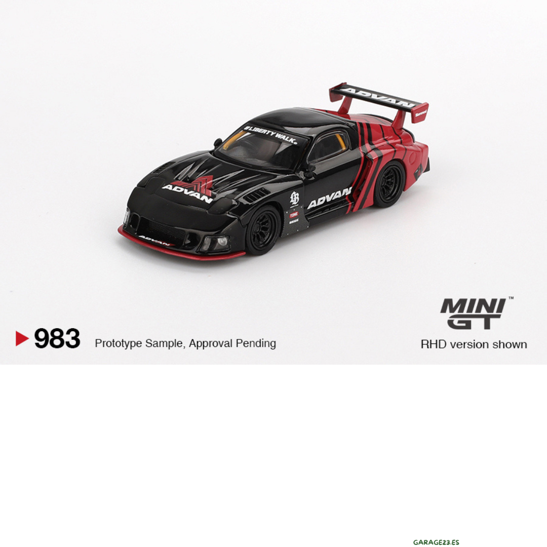 MINI GT MAZDA RX7 LB LIBERTY WALK SUPER SILHOUETTE ADVAN 2024 # 983