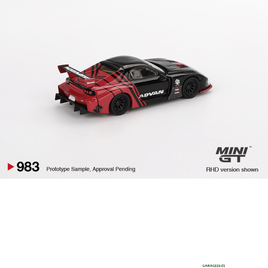 MINI GT MAZDA RX7 LB LIBERTY WALK SUPER SILHOUETTE ADVAN 2024 # 983