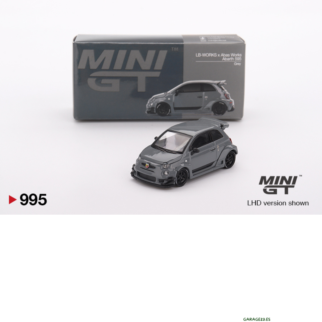 MINI GT FIAT ABARTH 595 LB-WORKS X ABAS WORKS GREY 2024 # 995