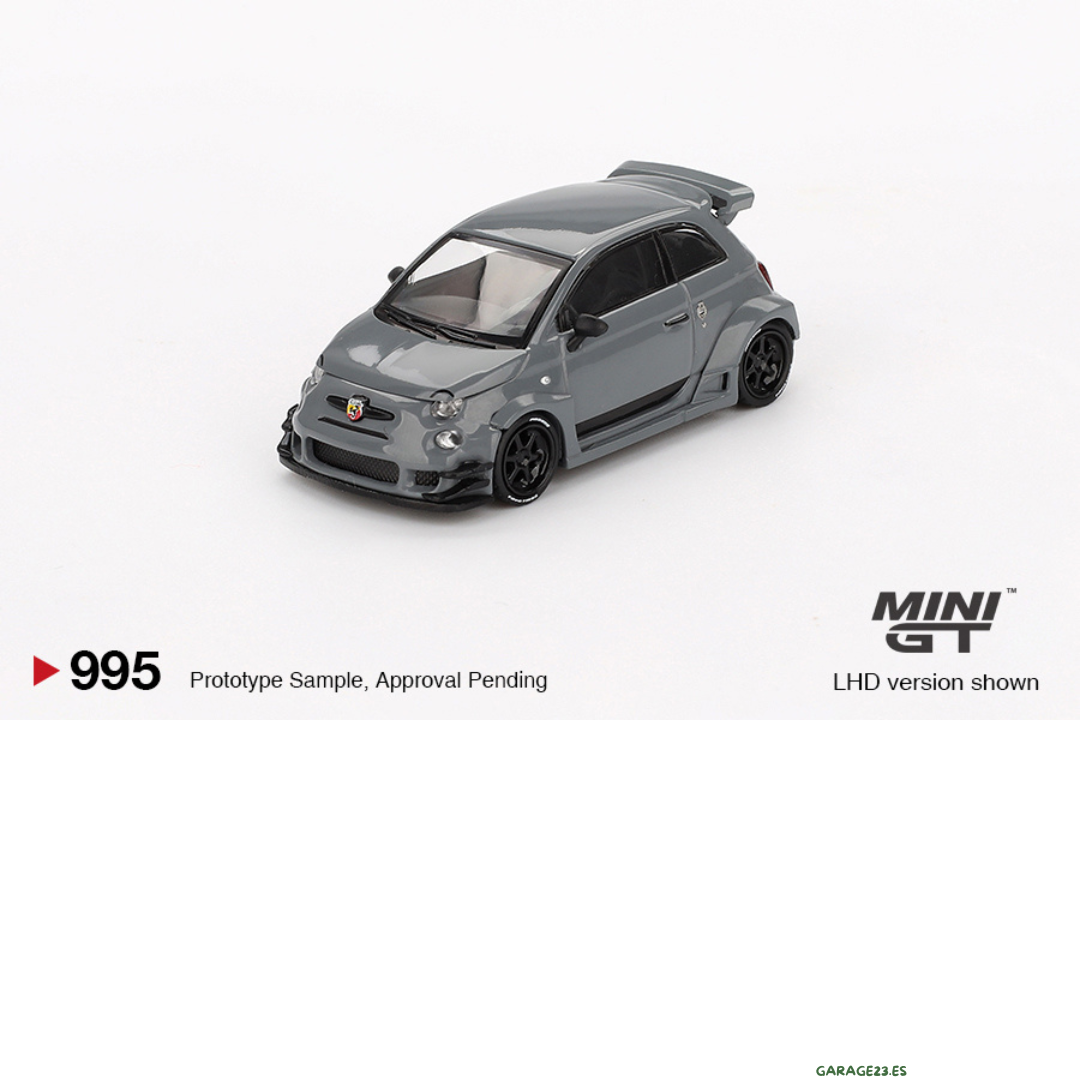 MINI GT FIAT ABARTH 595 LB-WORKS X ABAS WORKS GREY 2024 # 995