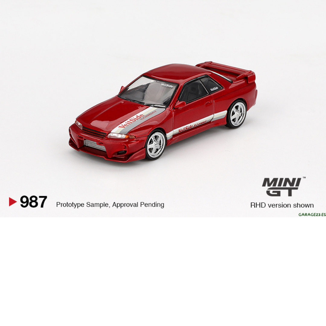 MINI GT NISSAN SKYLINE GTR R32 VEILSIDE COMBAT C-I GEM RED 2011 # 987