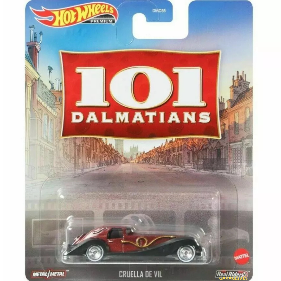 Hot Wheels Premium Retro Entertainment 101 Dalmatas Cruella De Vil