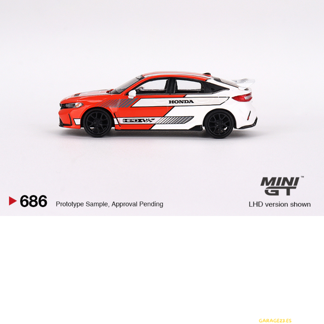MINIGT Honda Civic TYPE R 2023 Pace Car Rojo # 686
