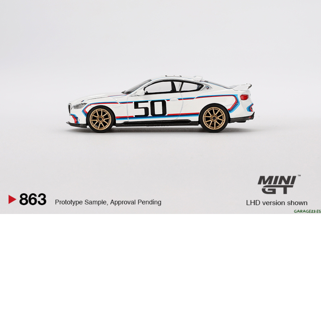 MINI GT BMW M4 (G82) 3.0 CSL WHITE 2023 # 863