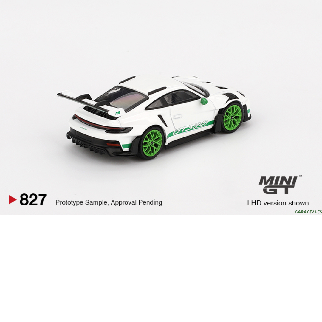 MINI GT Porsche 911 (992) GT3 RS Paquete Tributo a la Carrera RS # 827