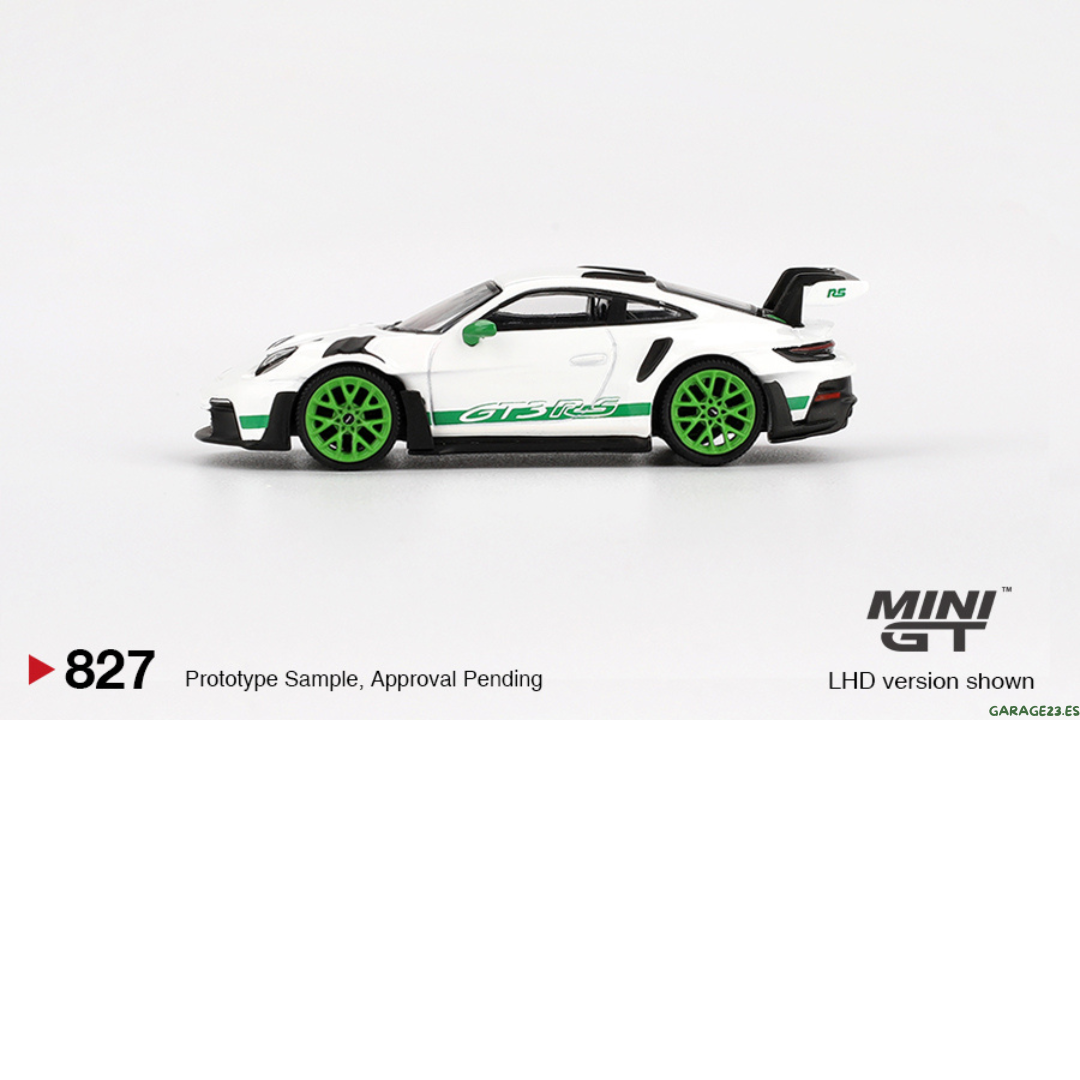 MINI GT Porsche 911 (992) GT3 RS Paquete Tributo a la Carrera RS # 827
